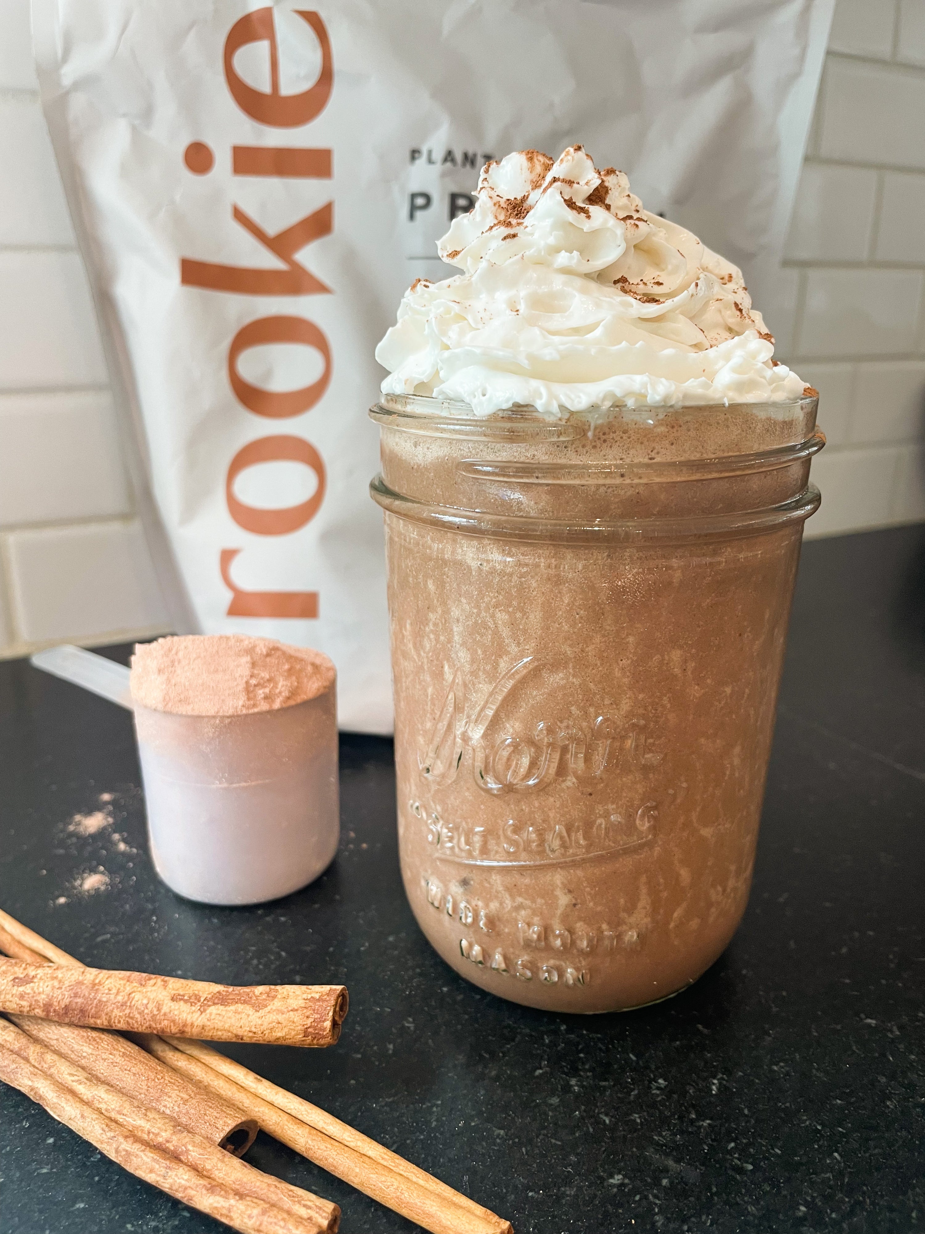 Rookie Wellness Recipes Frozen Mexican Hot Chocolate Protein Shake