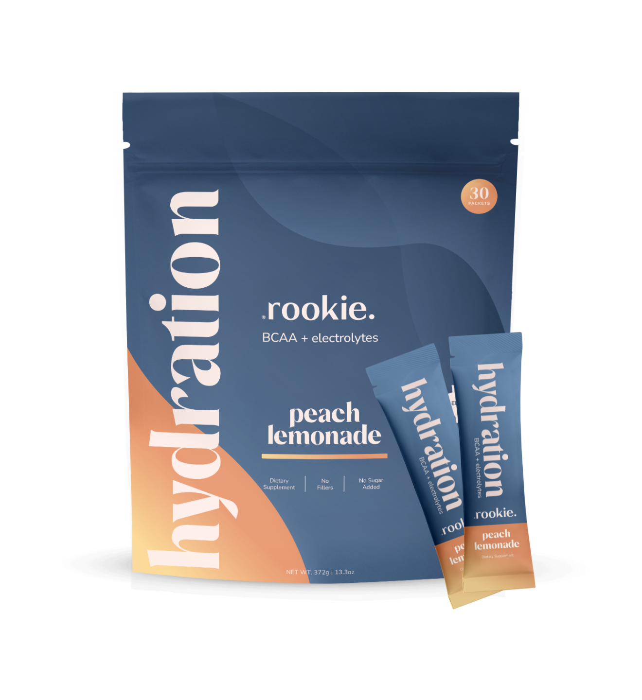 Rookie Wellness Peach Lemonade Recovery BCAA stick