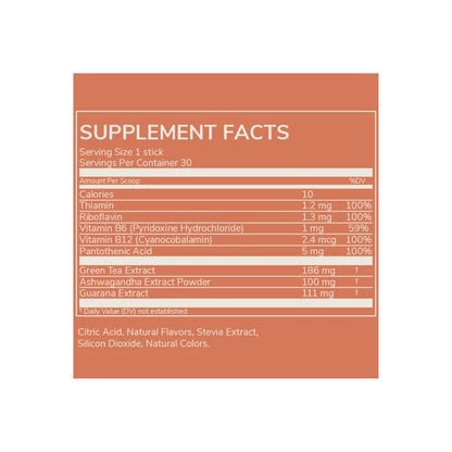 Rookie Wake Energy second supplement Facts